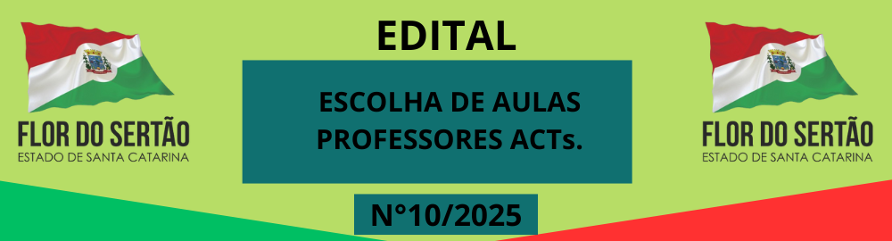 EDITAL 10/2025 ACTs